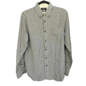 Rag and Bone Men’s Checkered Black and White Flannel M